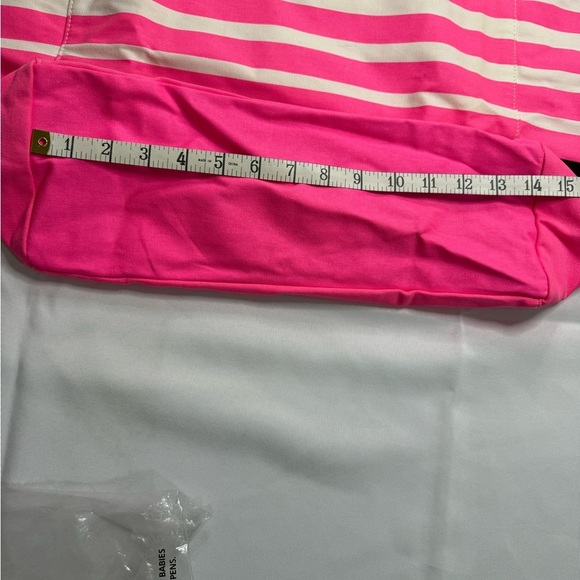 Victoria's Secret Pink and Black Striped Tote - Picture 3 of 5